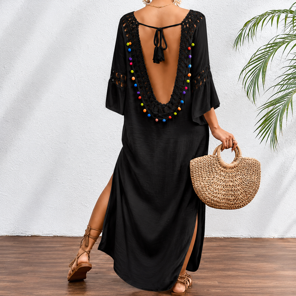 Vestido Playa Crochet Bohemio