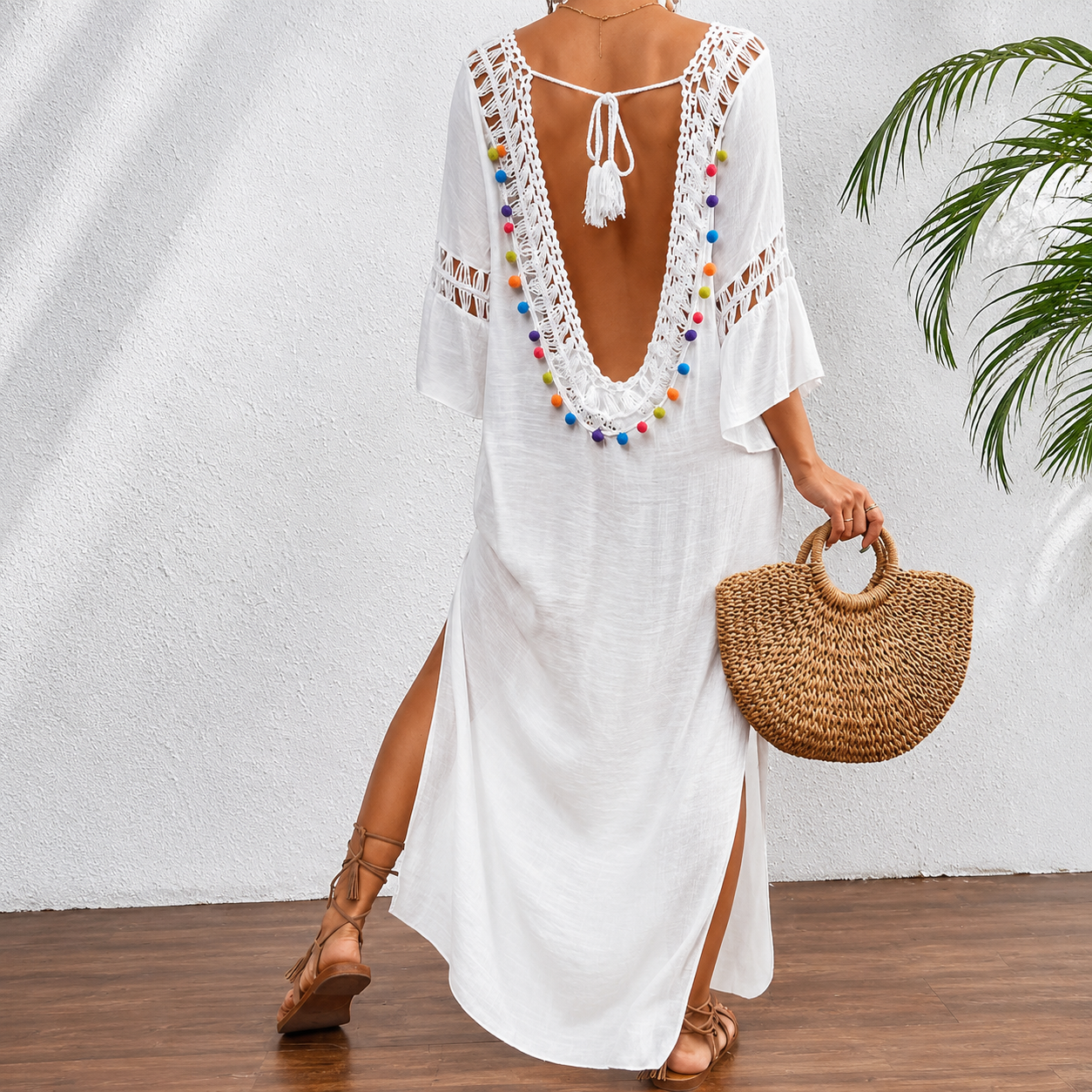 Vestido Playa Crochet Bohemio