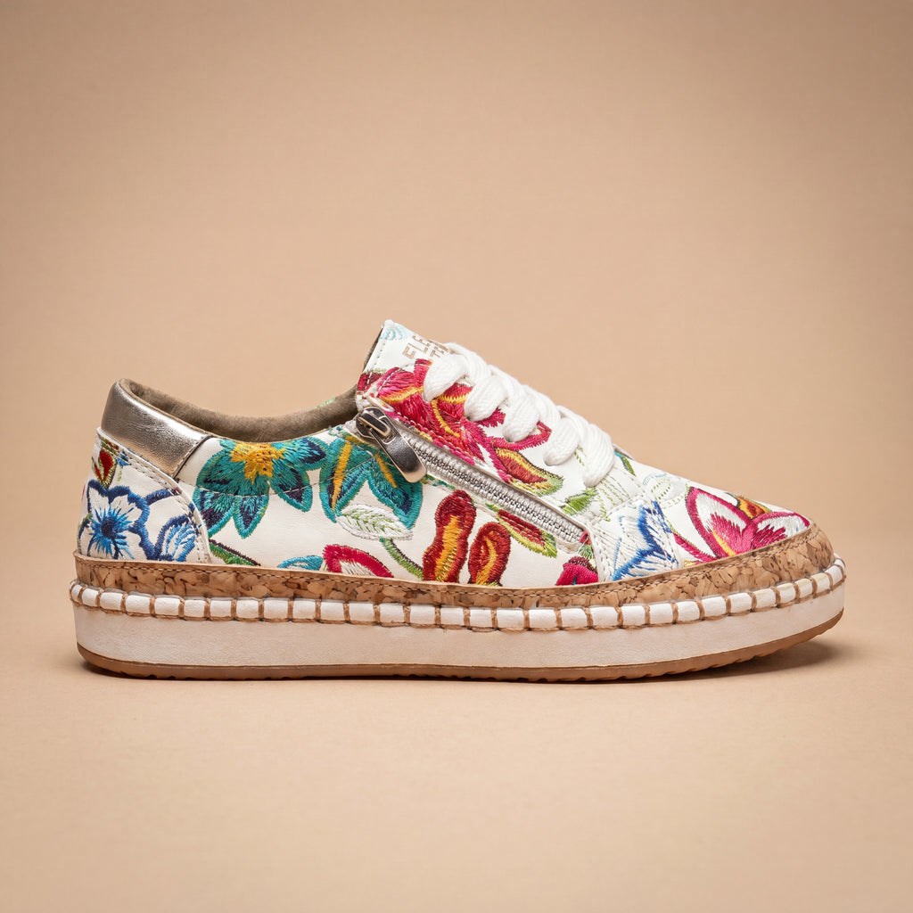 Zapatillas con Diseño Vintage Floral