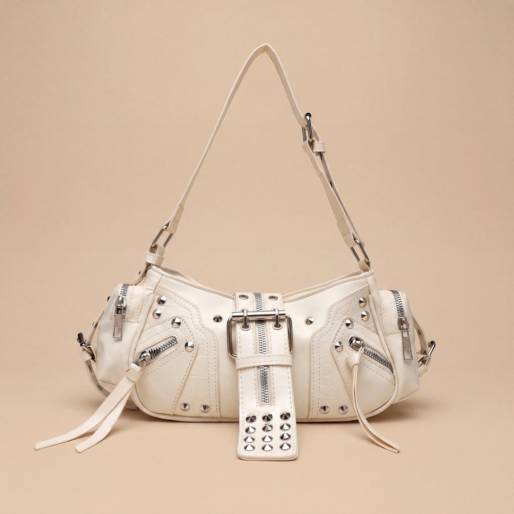 Bolso Crossbody Motero con Remaches