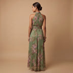 Livia | Vestido Maxi Halter Floral