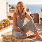 Elena | Mono Bohemio de Rayas