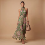 Livia | Vestido Maxi Halter Floral