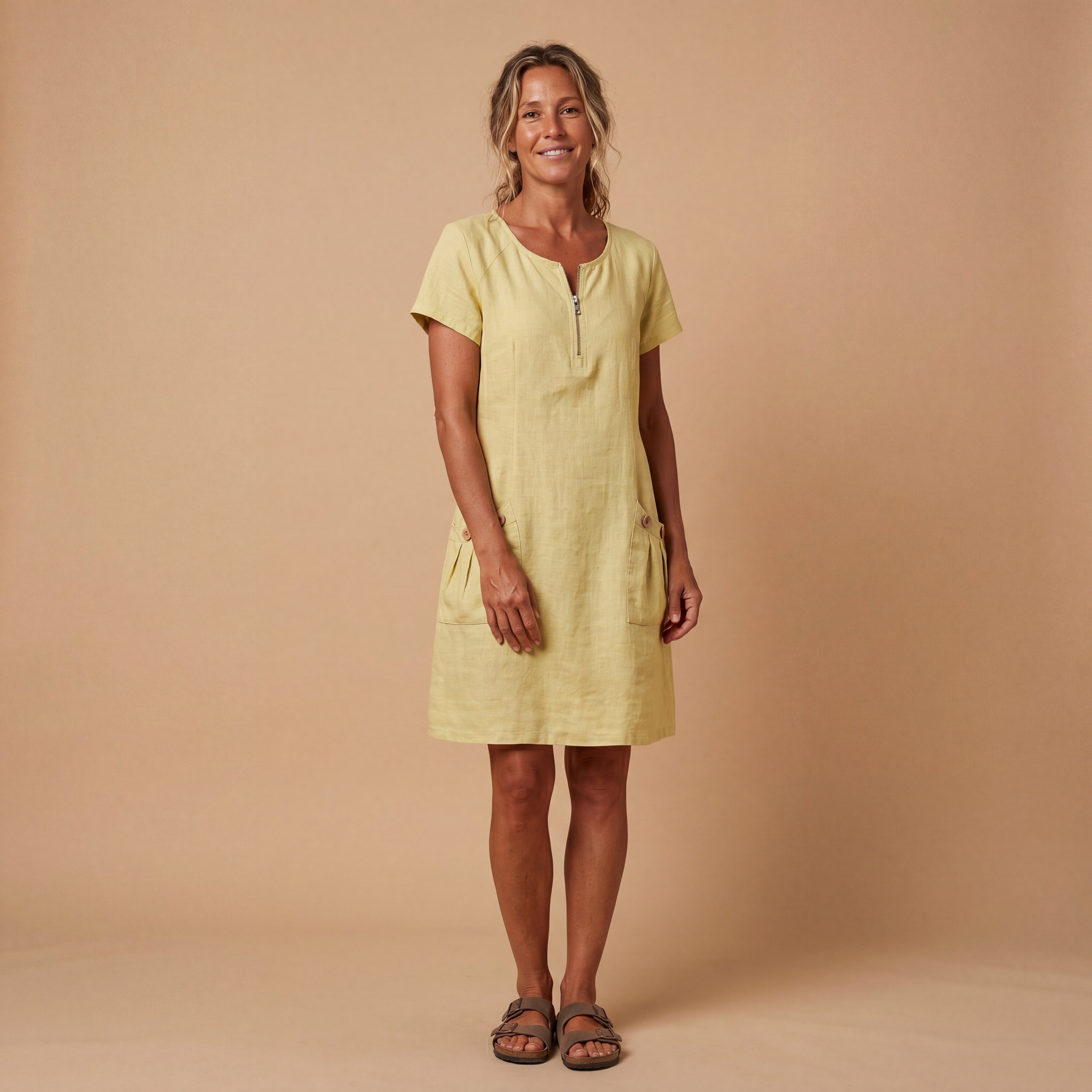 Maria | Vestido Algodón con Cremallera