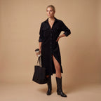 Vestido Midi de Pana Holgado