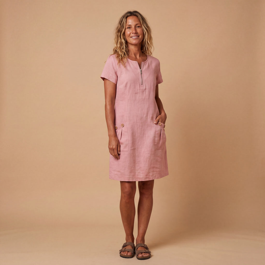 Maria | Vestido Algodón con Cremallera
