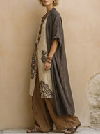 Conjunto Tres Piezas Estilo Bohemio Tribal
