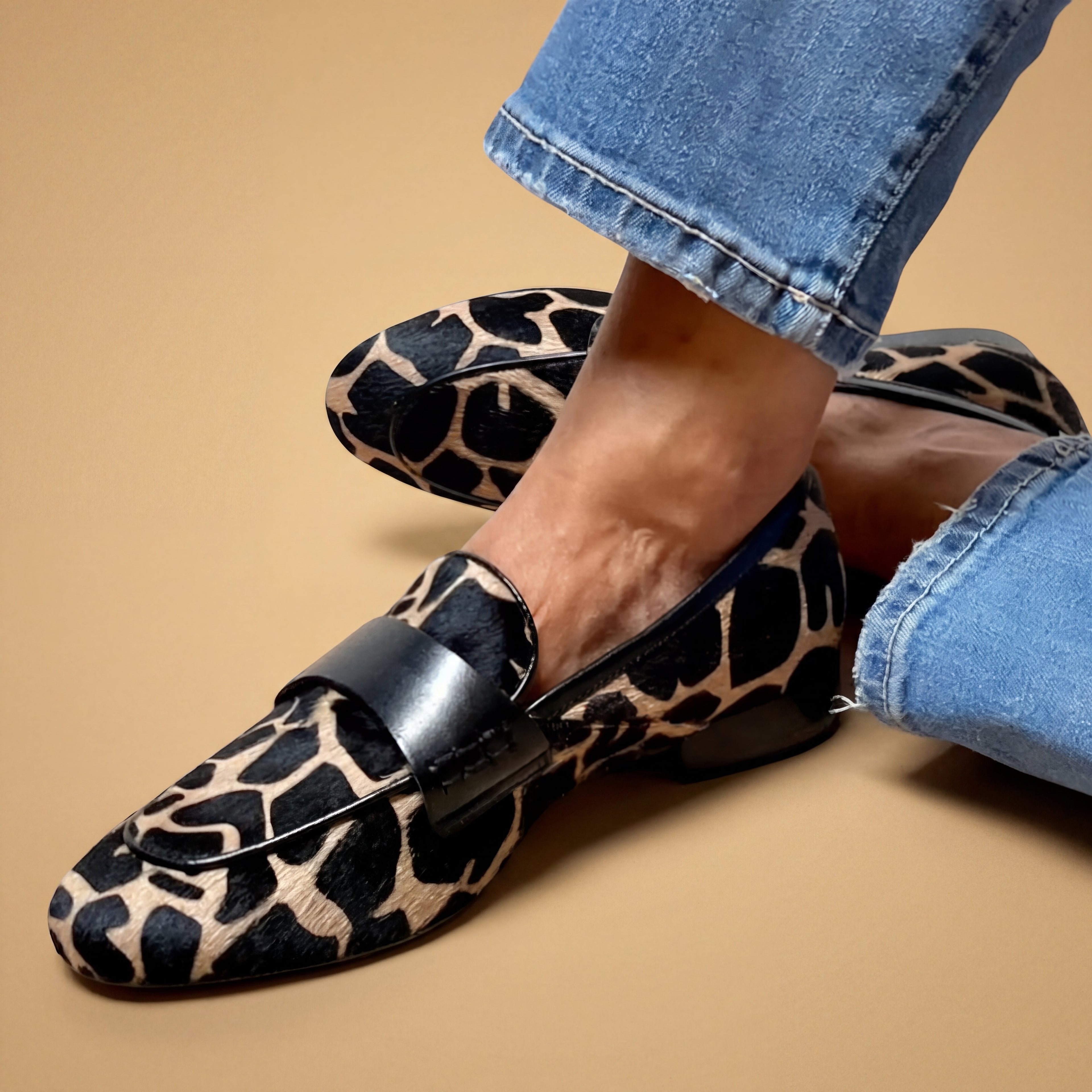 Léonie™ | Mocasín Leopardo