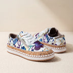 Zapatillas con Diseño Vintage Floral