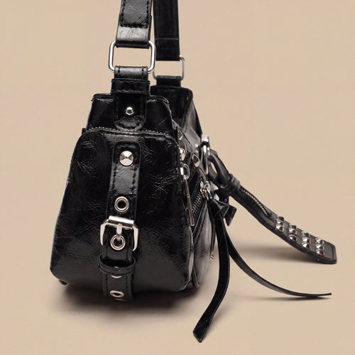 Bolso Crossbody Motero con Remaches