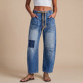 Margaret | Jeans Patchwork con Cuerda