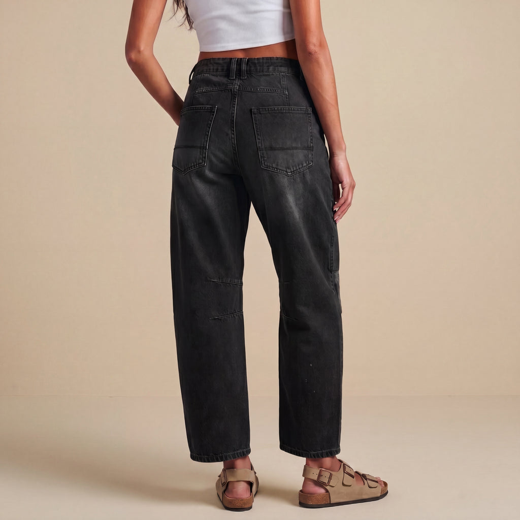 Margaret | Jeans Patchwork con Cuerda