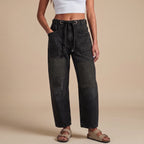 Margaret | Jeans Patchwork con Cuerda