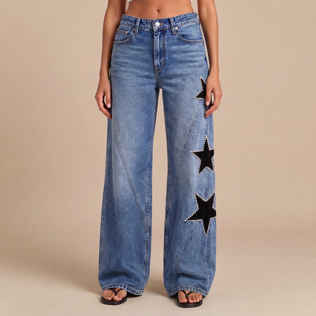 Melisa | Jeans Casual de Estrellas