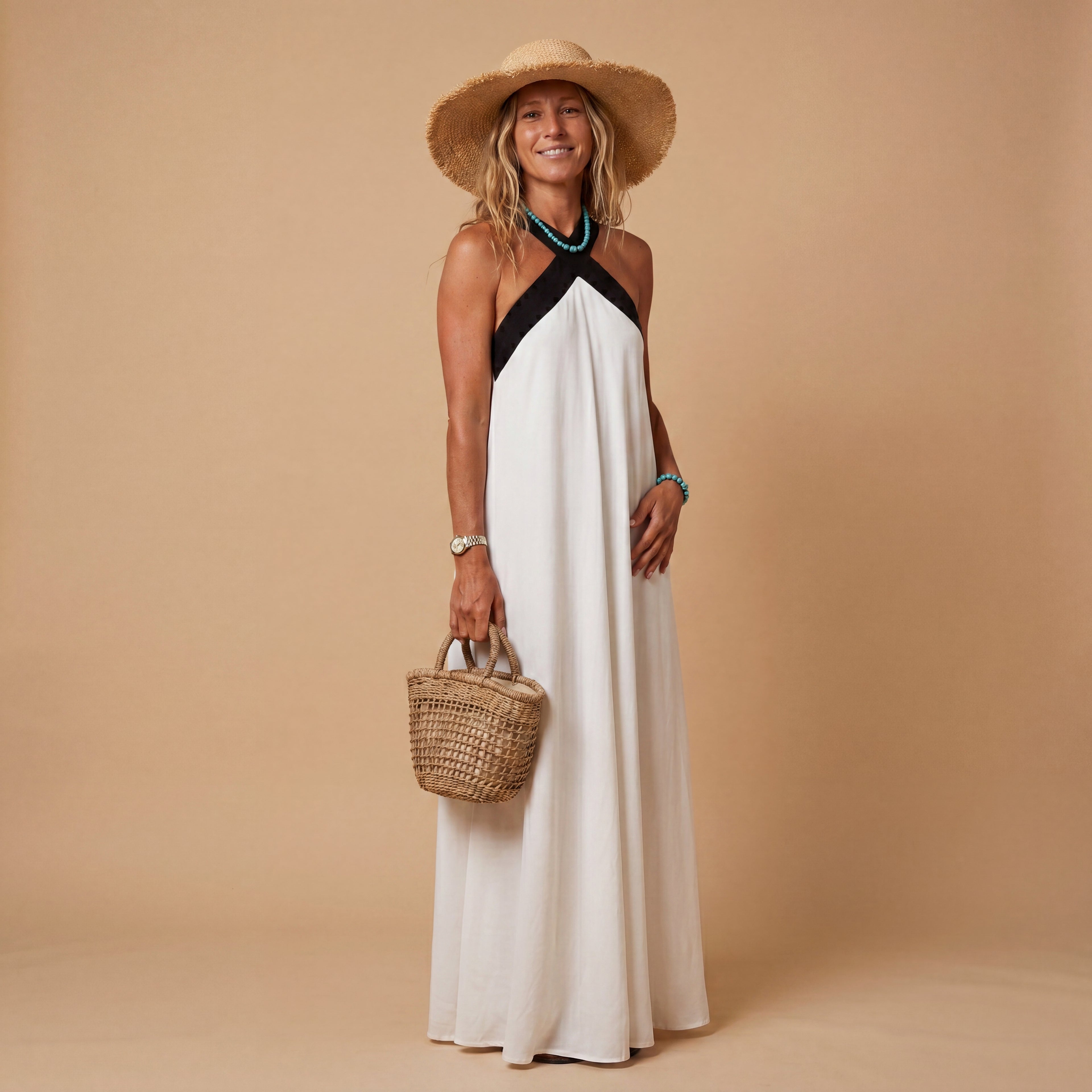 Vestido Elegante Espalda Descubierta