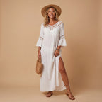 Vestido Playa Crochet Bohemio