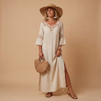 Vestido Playa Crochet Bohemio