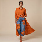 Céliane | Conjunto Vestido y Pantalón de Jean Ancho