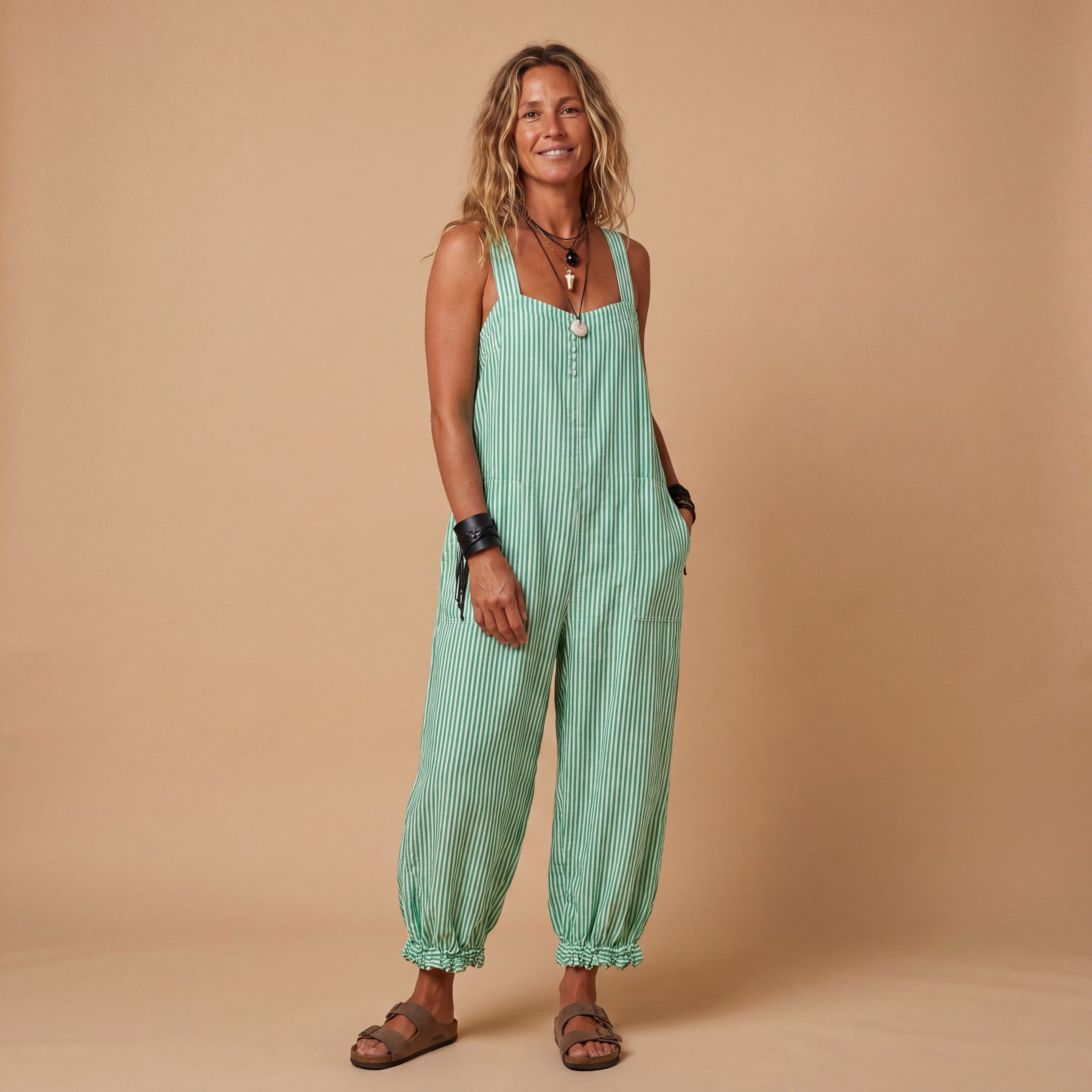 Elena | Mono Bohemio de Rayas