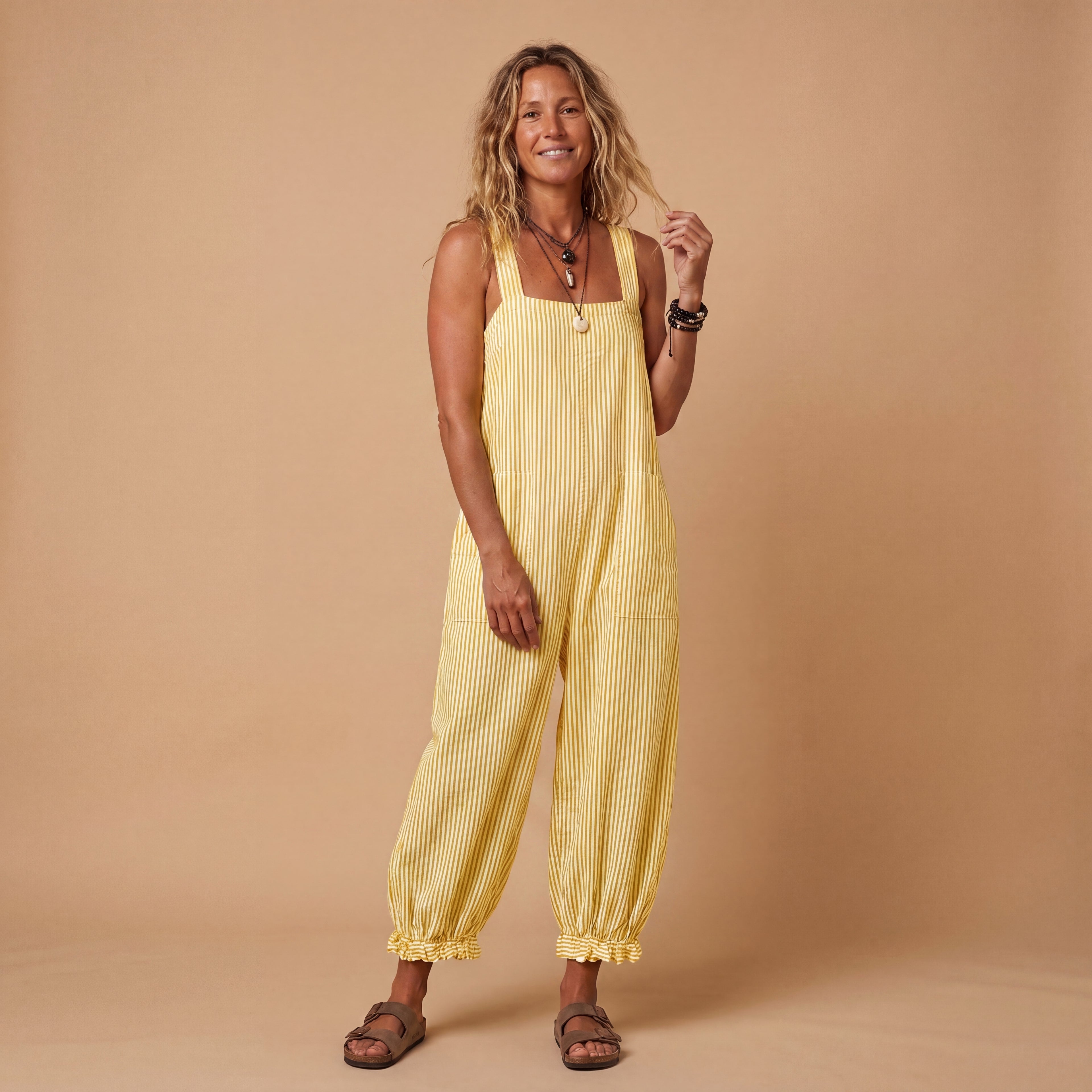Elena | Mono Bohemio de Rayas