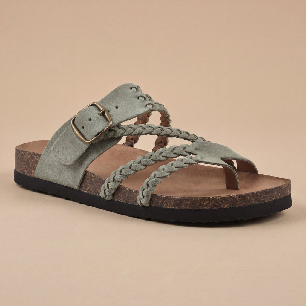 Sandalias Trenzadas en Corcho