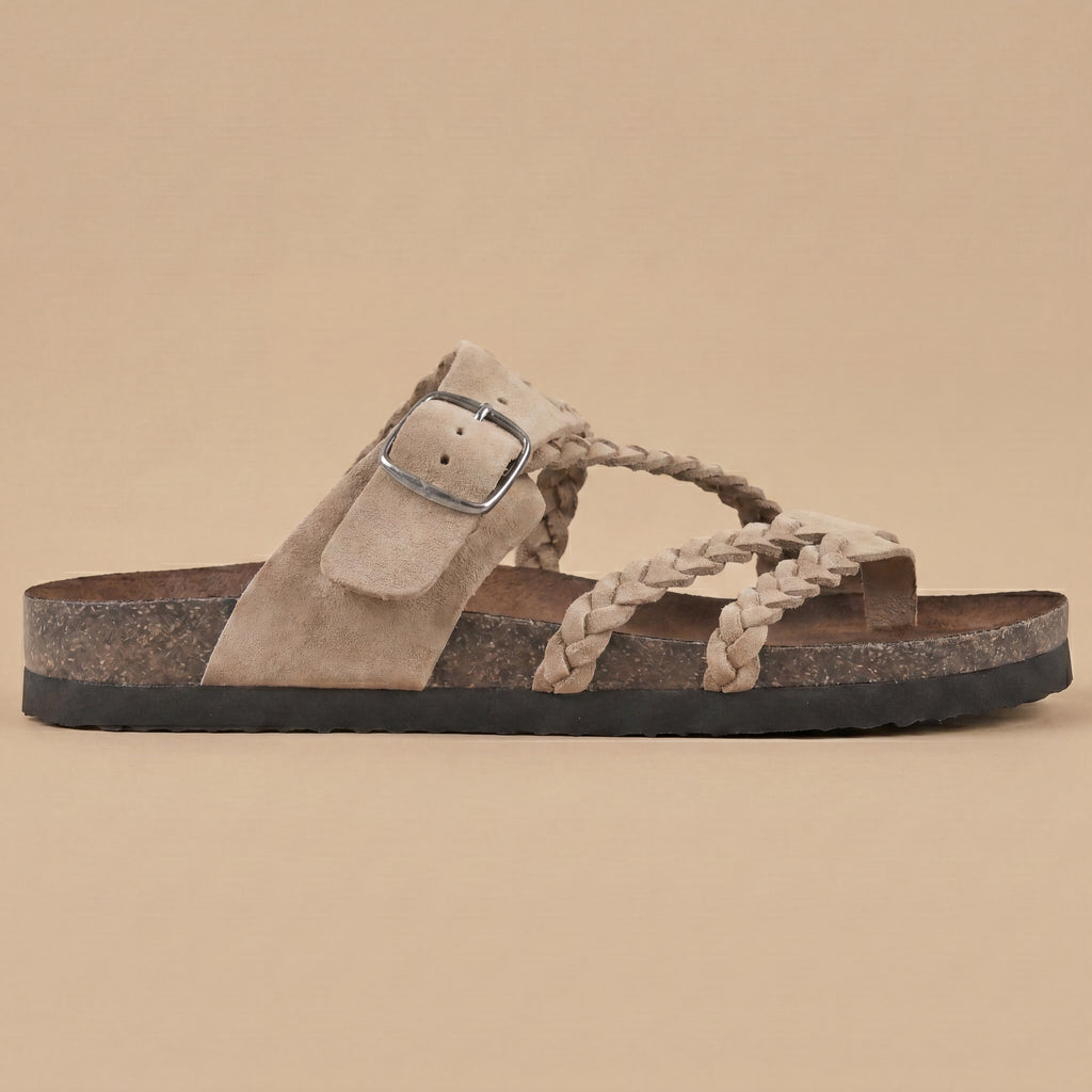 Sandalias Trenzadas en Corcho