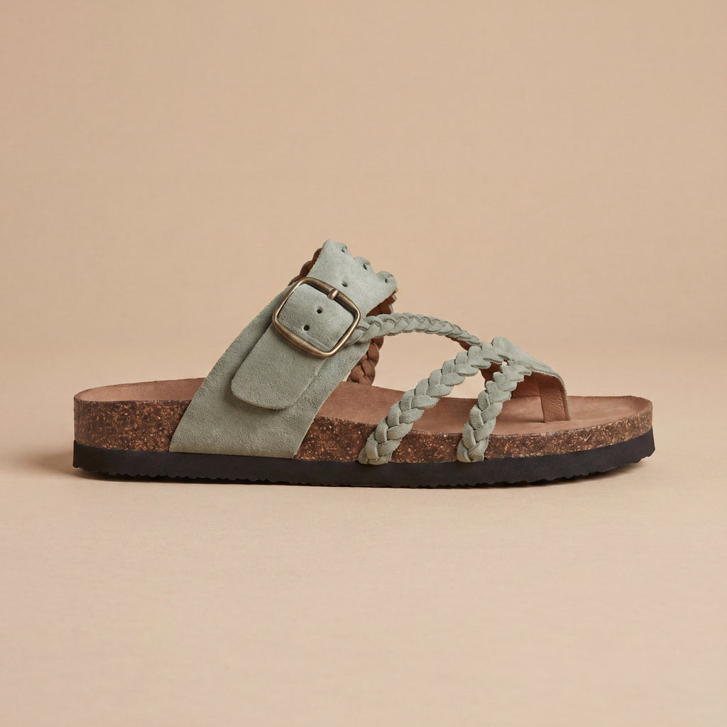 Sandalias Trenzadas en Corcho