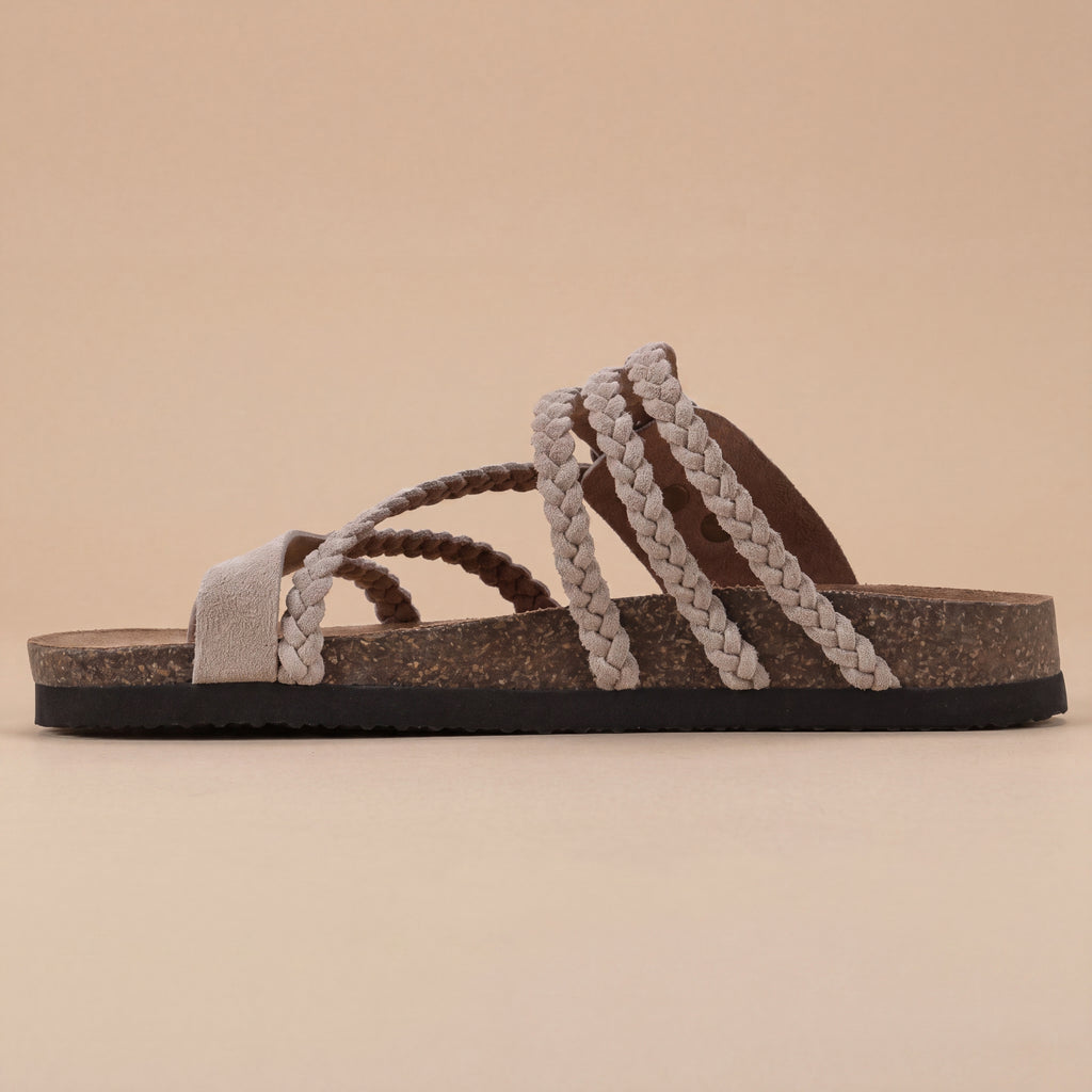 Sandalias Trenzadas en Corcho
